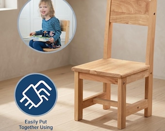 Wooden Kids Chair, Montessori Kids Seat, Toddler Chair, Children Furniture, Kid Chair, Kids Wooden Chair, Handmade Child Chair