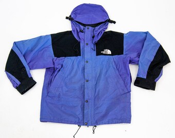 90s purple north face goretex mountain series jacket / l large / oversized jacket  / supreme vintage jacket / vintage the north face jacket