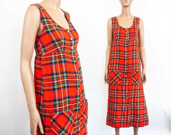 tartan maxi dress uk