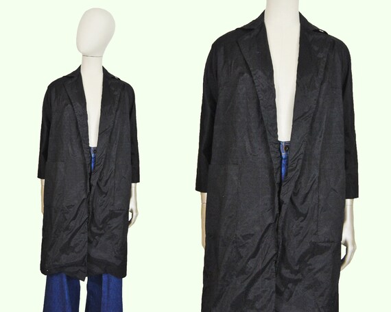 80s Hanae Mori Long Open Blazer S / M