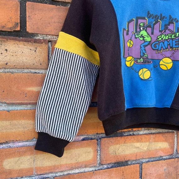 vintage 80s/90s kids blue bugle boy sweatshirt / … - image 5
