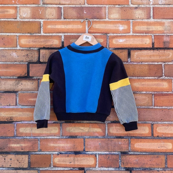 vintage 80s/90s kids blue bugle boy sweatshirt / … - image 2