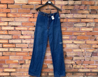 vintage 70s blue high rise straight leg jeans / 27" 4
