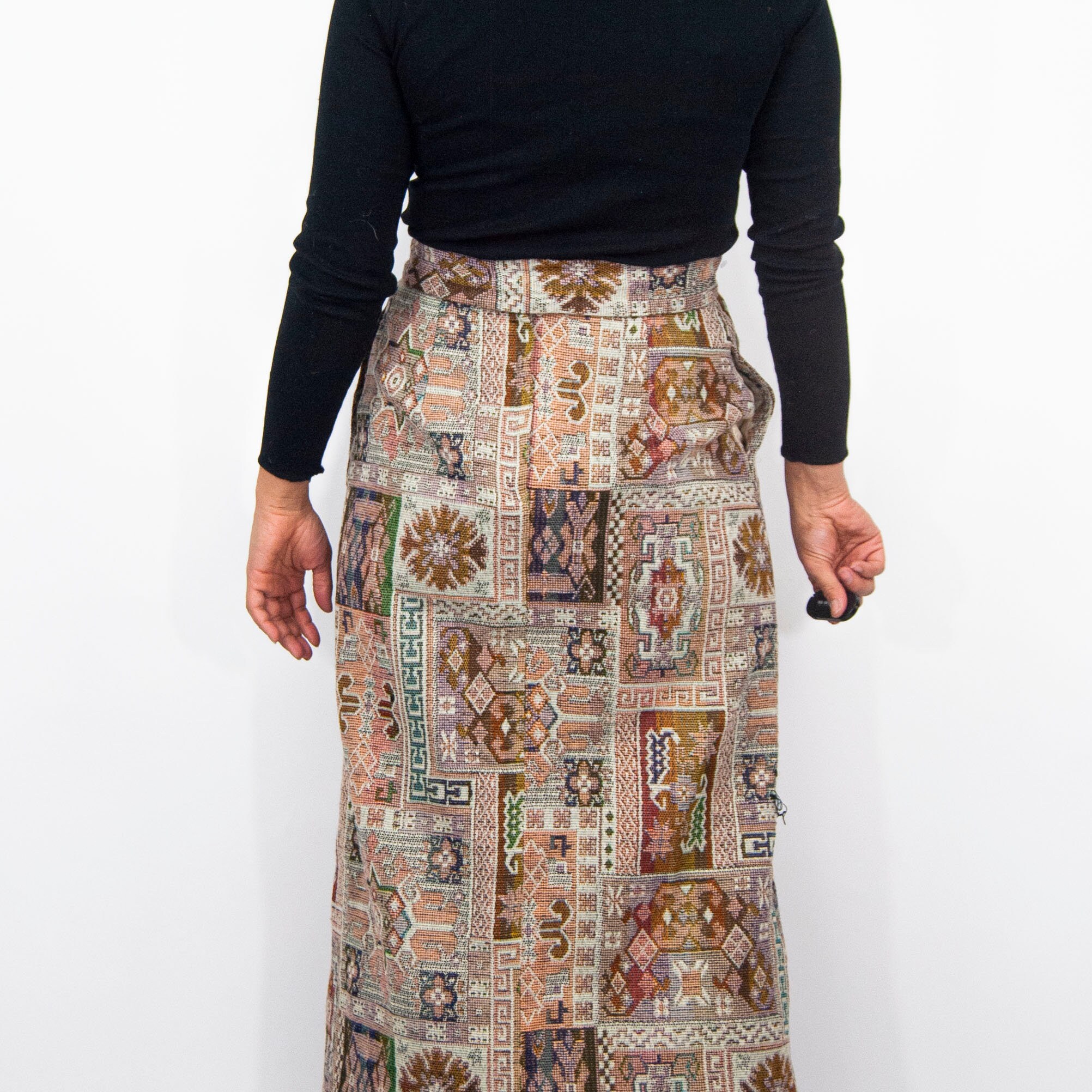 70s Tapestry Skirt M Medium / L Large / 29 30 / High waist Etsy
