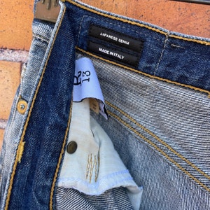 r 13 blue grey japanese selvedge denim jeans / 28 image 3
