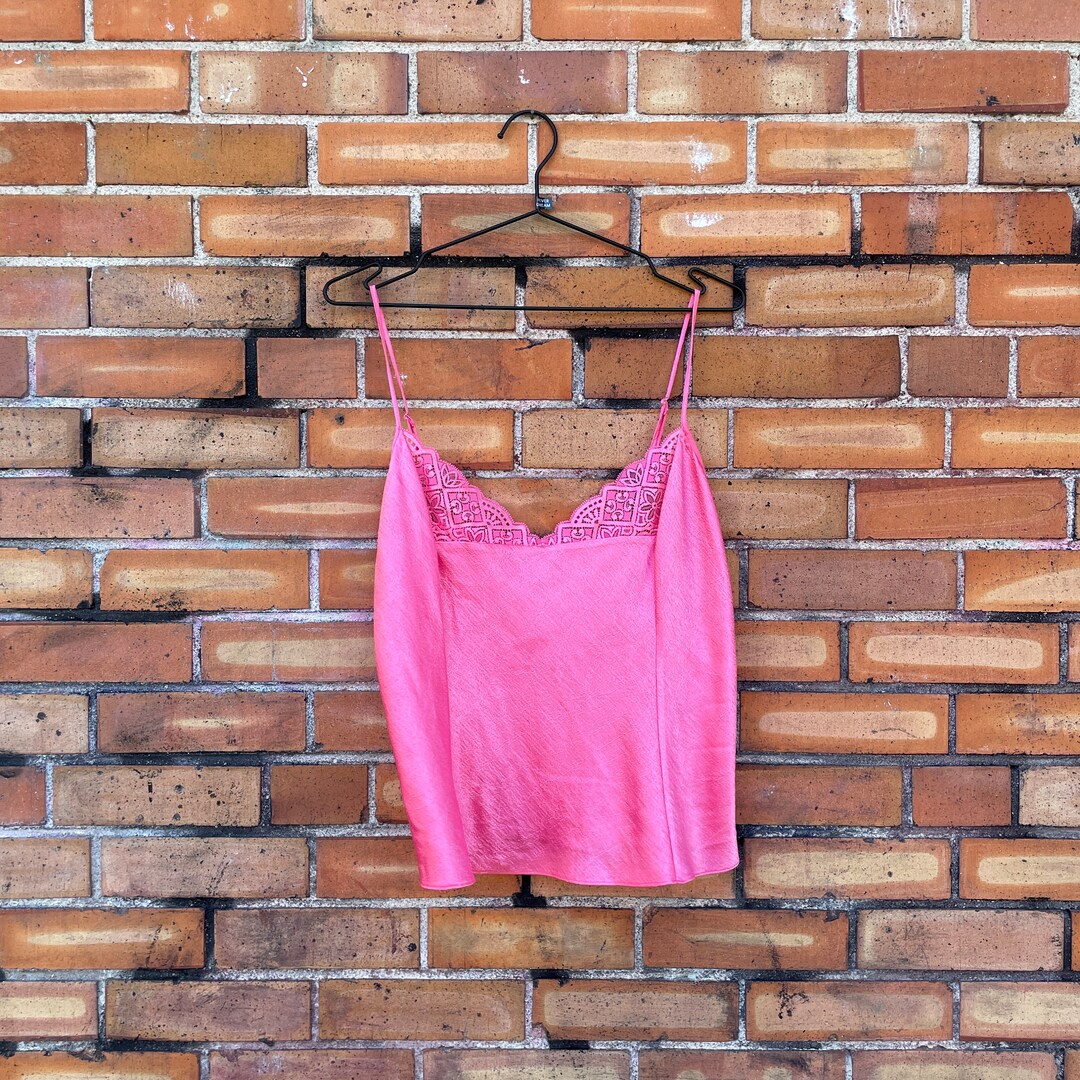 vintage 90s RARE butterfly Victorias Secret pink mesh camisole main image 1