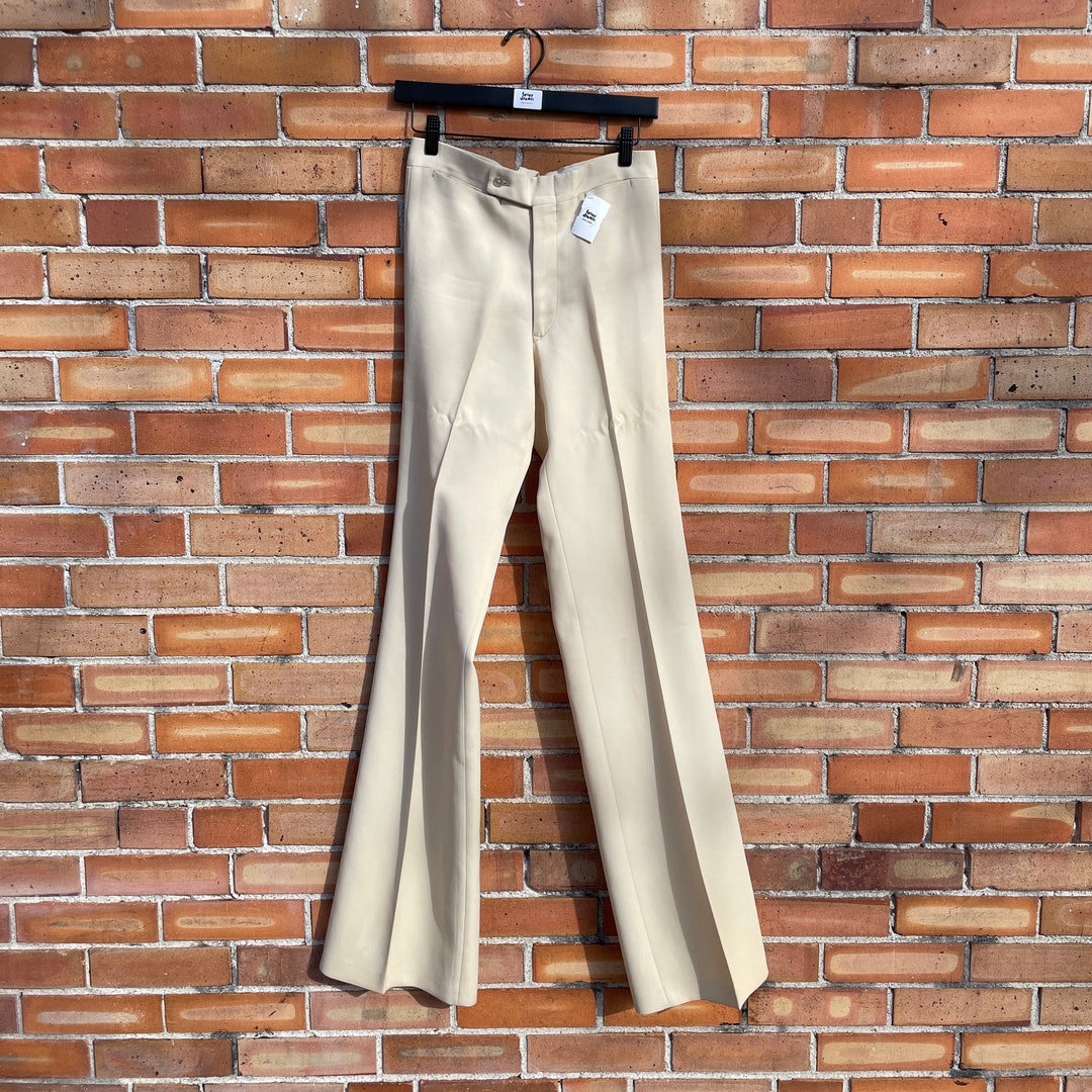 Ellen Beige Print Flare Leg