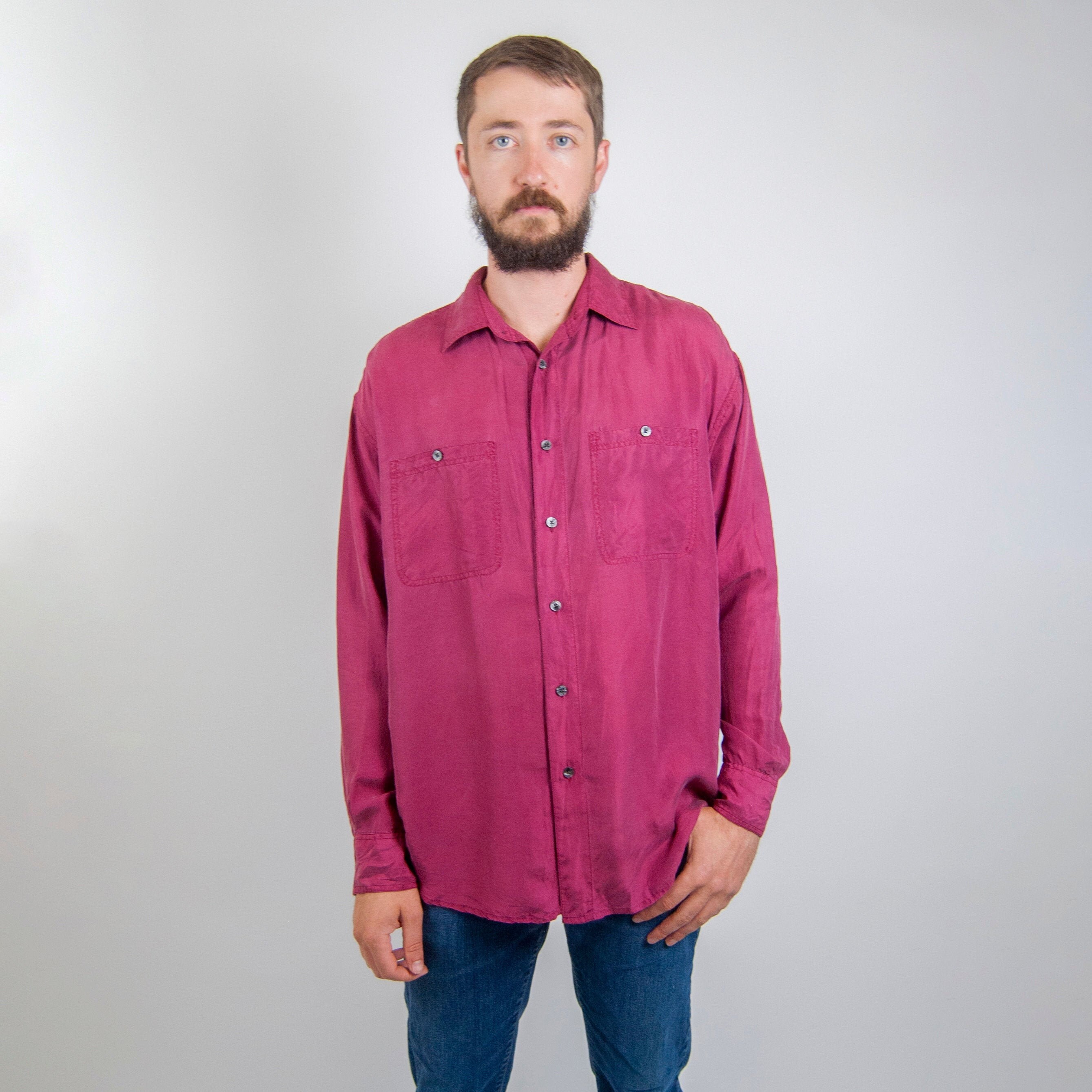 90s silk shirt