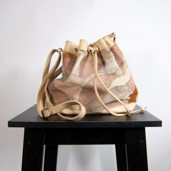 80s Patchwork Bucket Bag