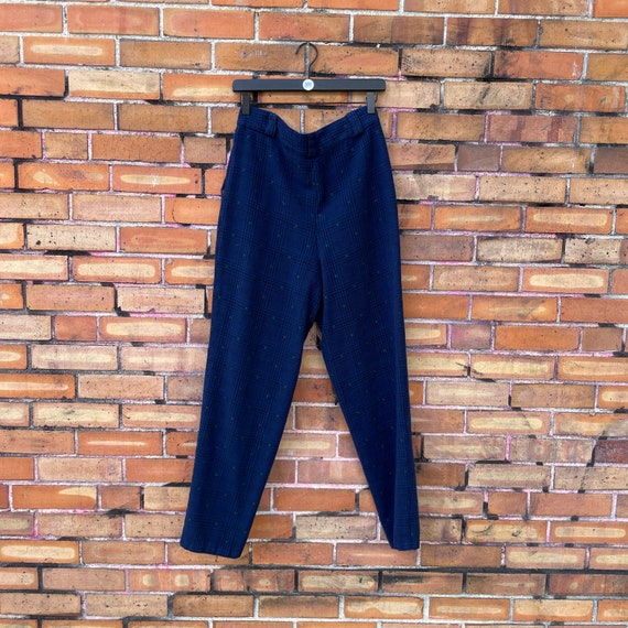 Vintage 80s Gianni Versace Blue Wool Trousers / 31 L Large - Etsy