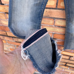 r 13 blue grey japanese selvedge denim jeans / 28 image 7