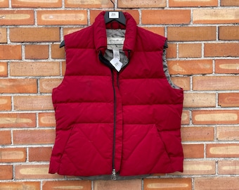 vintage 90s red Eddie Bauer puffer vest / l large