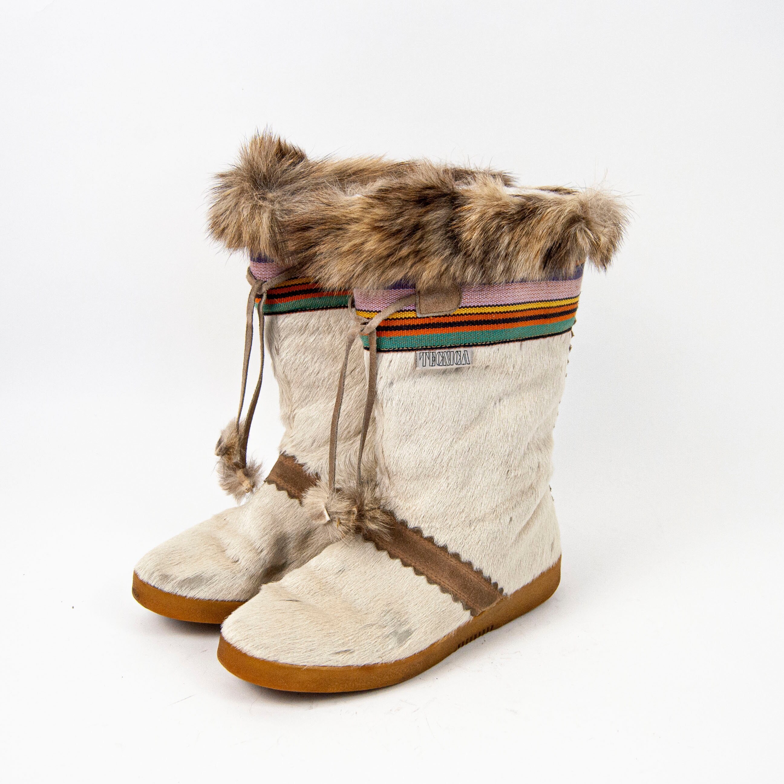Vintage tecnica fur boots cheap