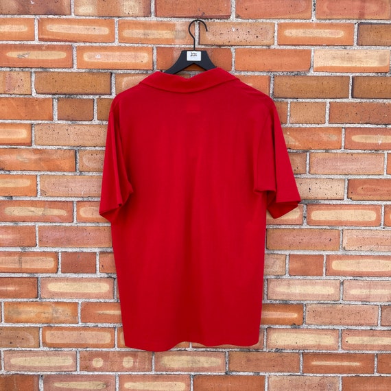 vintage 80s red munsingwear polo / xl extra large - image 2