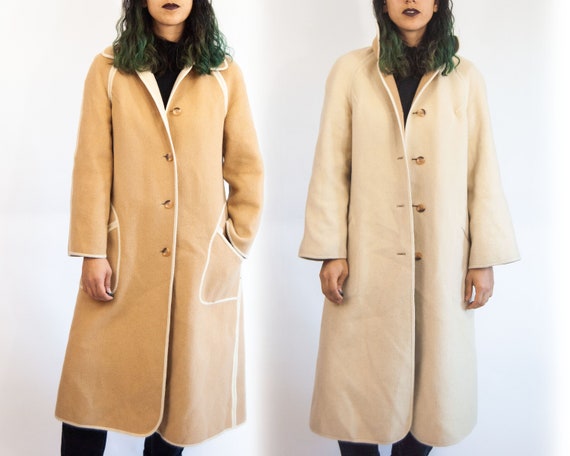 70s Reversible Wool Trench L