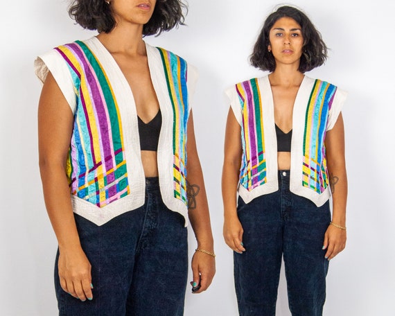 70s Mexican Ribbon Vest XS - L