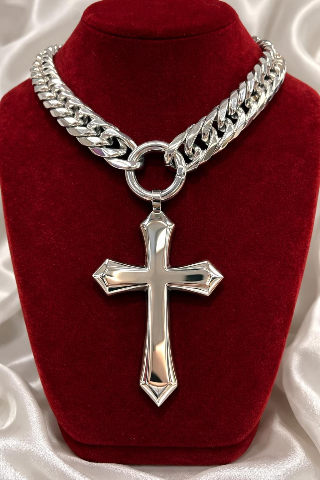 Women Big Cross Necklace - Etsy