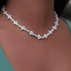 Srebrny naszyjnik tenisowy z potrójnym krzyżem, biżuteria Iced Out Faith, łańcuszek unisex