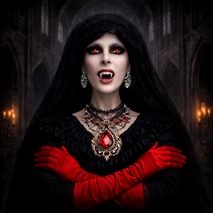 Vampirverwandlung – Stein der Weisen der Begierde in Silbernes Alchemie-der-Macht-Digitalritual-Kit und Siegel