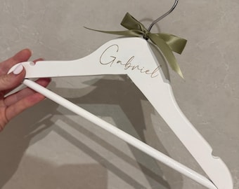Personalised Baby Coat Hanger | Christening | Baptism | Keepsake