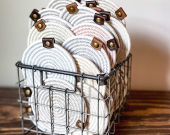 Natural Cotton Rope Coasters