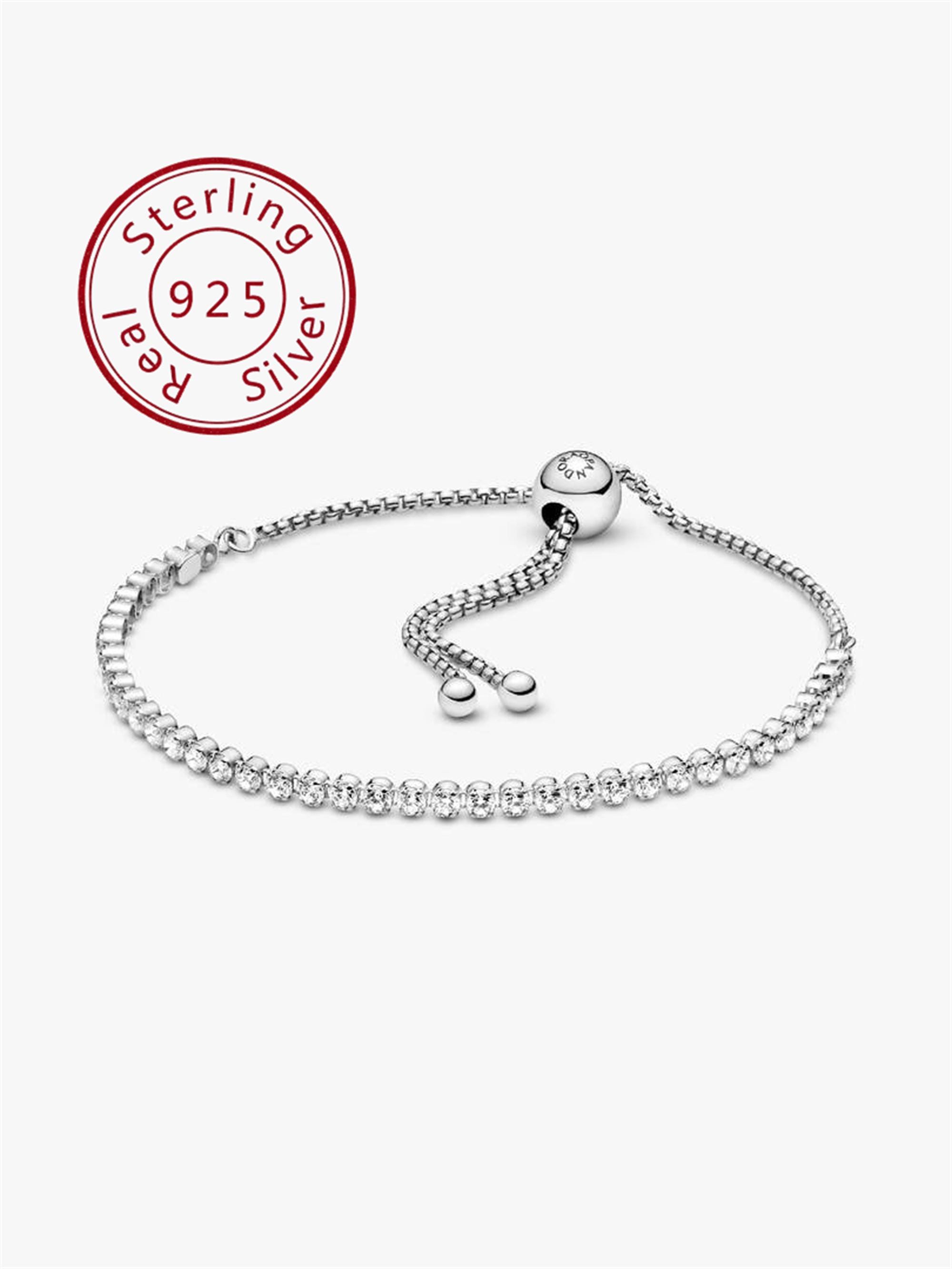 Pandora sparkling heart tennis bracelet - Etsy 日本