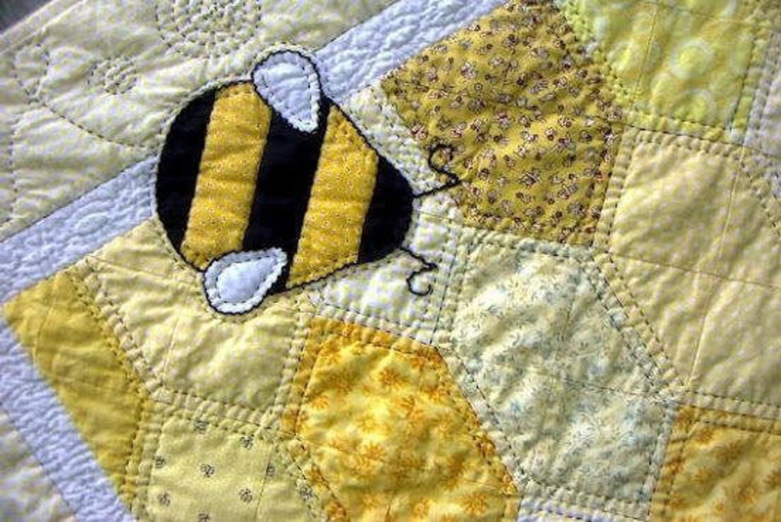 Bumble Bee Baby Quilt Etsy