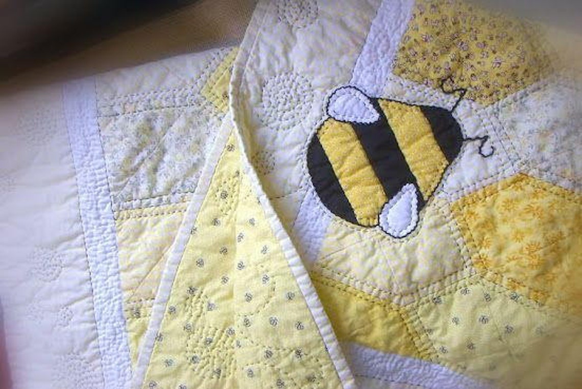 Bumble Bee Baby Quilt Etsy