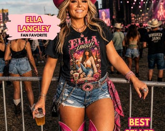 Ella Langley T-Shirt | Country Cowgirl Music Fan | Cowgirl | Ella Fellas