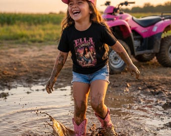 Country-T-Shirt für Jugendliche | Country-Cowgirl-Musikfan | Cowgirl