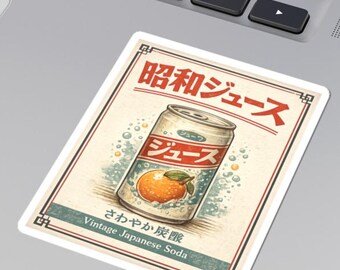 Showa Juice Sticker | Retro Japanese Soda Decal (3"x3")
