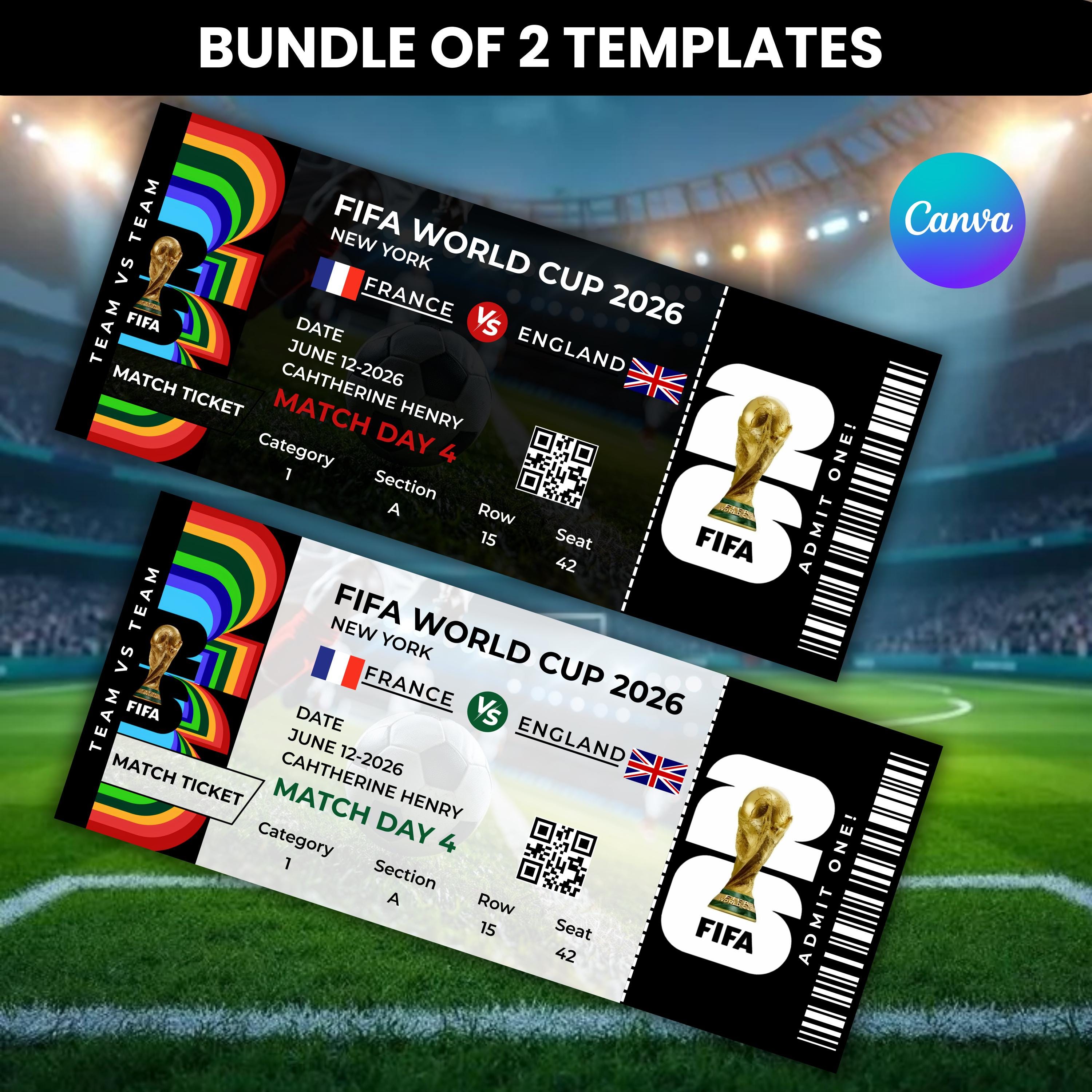 Fifa world cup tickets - Etsy 日本