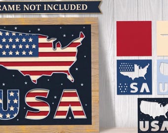 The 250th Anniversary Liberty Collection: 3D Patriotic Shadow Box