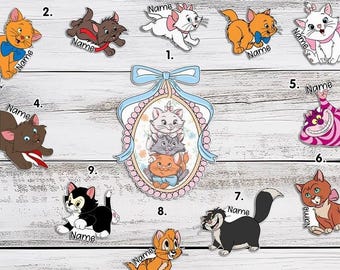 Personalized Aristocats Cruise Door Magnet, Disneyland Family Cruise Magnet, Marie Cat Stateroom Door Decor, Disneyland Wish Dream Gift