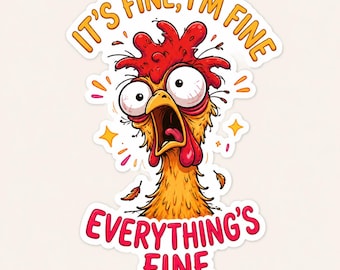 Funny Stress Quote Decal, Waterproof Vinyl Laptop Sticker, Planner Accessory, Anxiety Humor Gift.