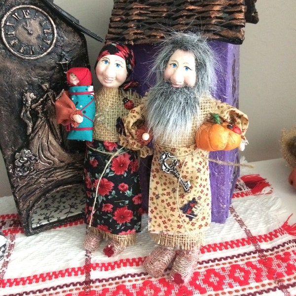 Domovoy  that sweeps all problems away - OOAK Domovoi - House Guardian - Russian Traditional Doll  - Good Luck, Health, Wealth