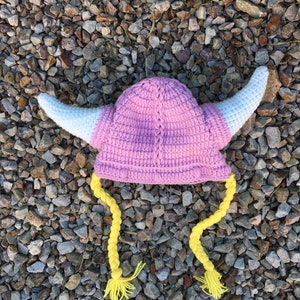 Crochet Viking  Hat : 1-3 years; 3-10 years ; adult