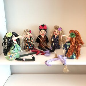Handmade Kitchen Witch Doll with Broom - Good Luck Home Decor