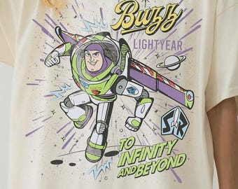 Retro Buzz Lightyear To Infinity And Beyond Shirt, Toy Story Pixar Disney Tee, Space Ranger Shirt, Disneyland Family Trip Matching