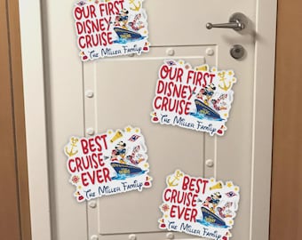 Our 1st Disney Cruise Ship Family Magnet, Personalized 1st Cruise Magnet, Disney Family Cruise Magnet, First Disney Trip Magnet, Disney Trip