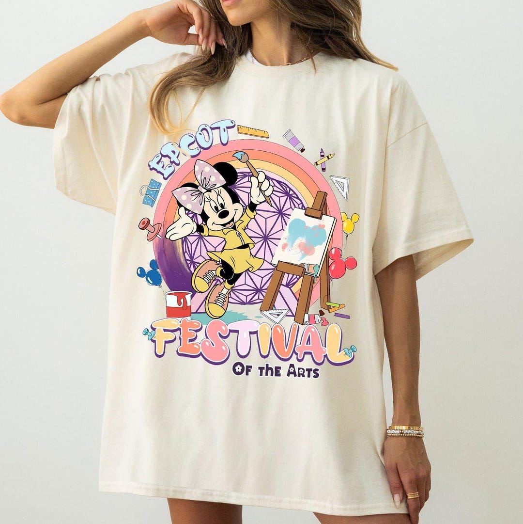Retro Epcot Festival der Künste 2026 Mickey & Friends Graphic Tee, Walt ...