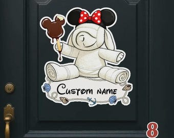Custom DCL Towel Animal Magnet, Cruise Stateroom Door, Disney Cruise Trip 2026 Magnet, Family Name Cruise Magnet,Disney Cruise Family Magnet