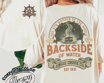 Camiseta vintage de Jungle Cruise, camiseta de Disney World, camiseta del viaje a Magic Kingdom 2026 en modo safari de Disney, camiseta retro de colores cómodos con el reverso del agua.