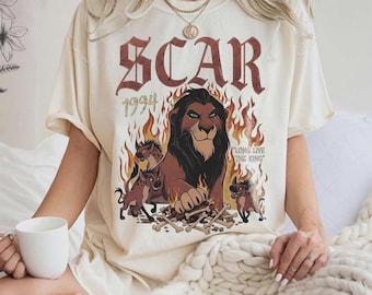 Vintage Lion King Scar Comfort Colors Shirt, Scar Villain Disney Shirt, Disney Villains Shirt, The Lion King Tee, Disney World Trip Gift Tee