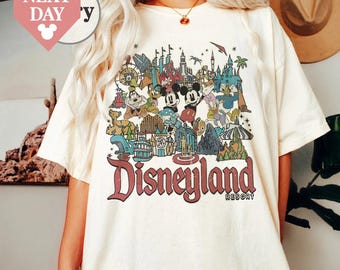 Koszulka Vintage Disneyland Comfort Colors, Koszulka Disneyworld, Koszulka rodzinna Disney, Koszulka retro Disney Vintage, Disney Resort