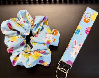 Easter Accessories - Scrunchie & Keychain