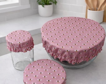 Set of Reusable & Reversible Bowl Covers, Perfect for Sourdough Bread Making