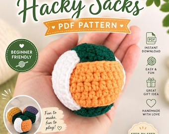 Beginner Crochet Hacky Sack Pattern | Footbag Toy PDF (Instant Download)