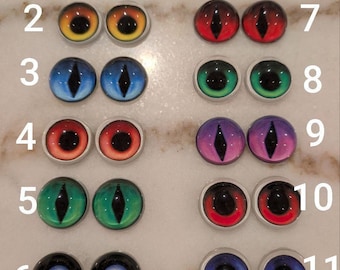 Grade A- Realistic Fursuit/Cosplay/Costume Eyes | 1.5" (38mm) with Following Effect, Glass Cabochons