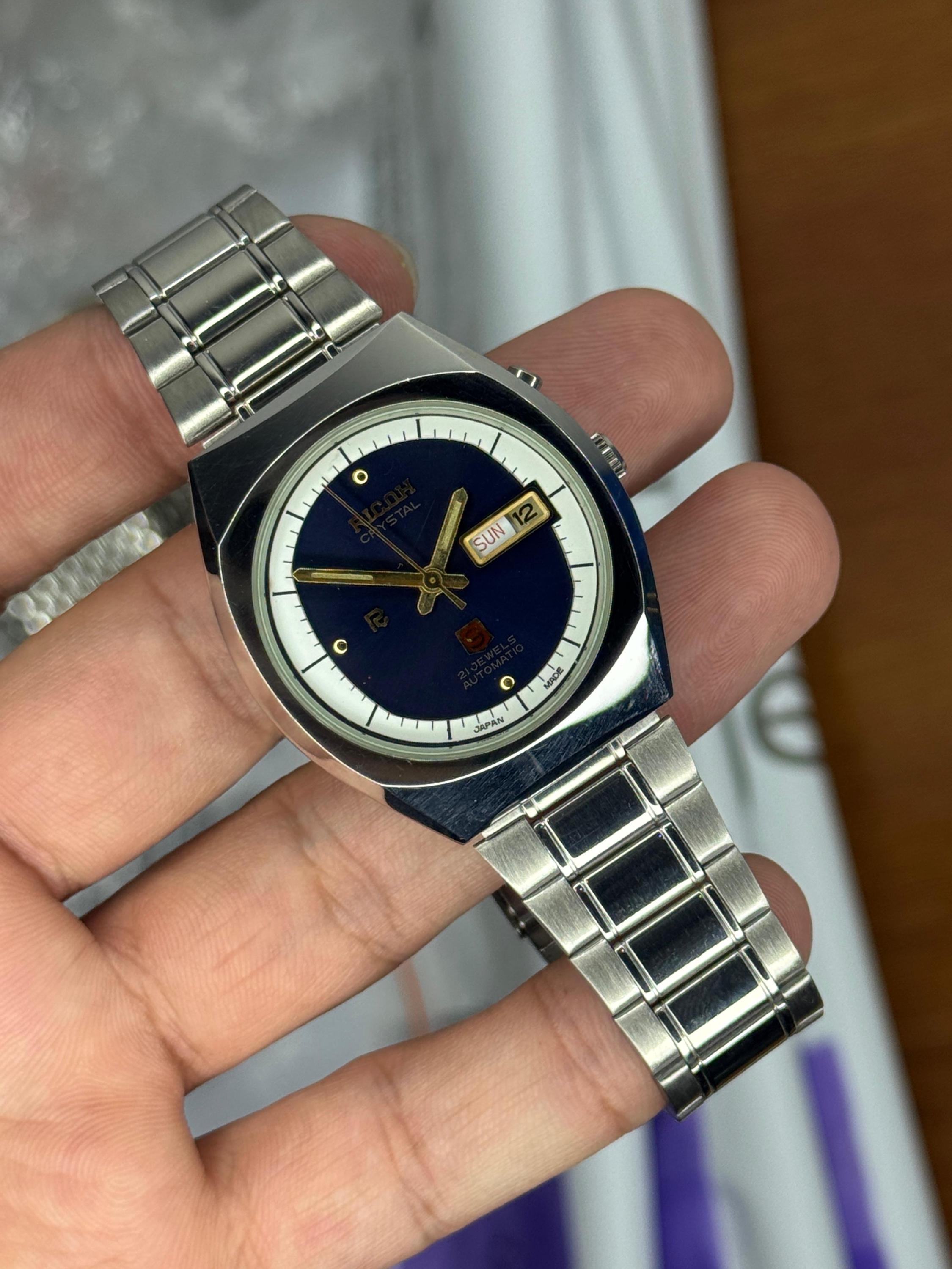 Vintage Ricoh Crystal Automatic Mens 21 Jewels Japan Made Watch - Etsy